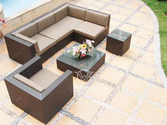 L Shaped Outdoor Sofa Set