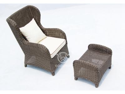 Komfortables High Back Wicker Rattan-Sofa-Set