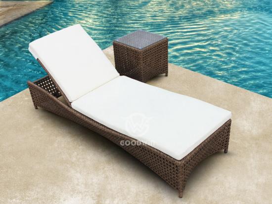 All Weather Rattan Chaise Lounge Set