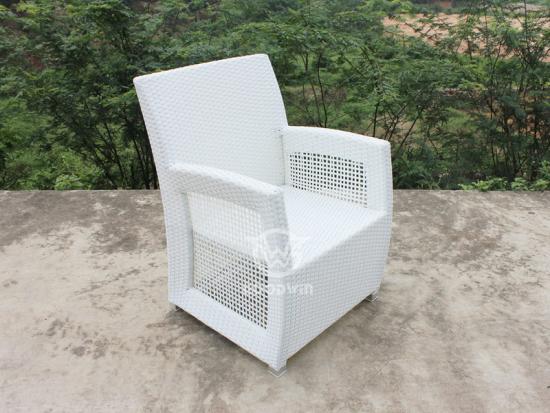 Small Space White Rattan Furniture
