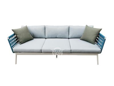 Aluminiumrahmen Hand Woven Seil Ecke Lounge Sofa Set