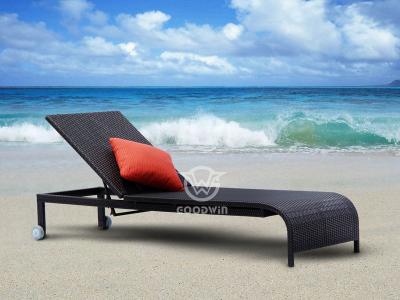 Poolside Rattan Chaise Lounge