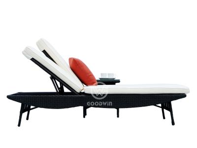  Poolside Doppelsitz Wicker Rattan Chaise Lounge Set