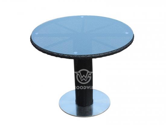 UV-resistant Round Rattan Table
