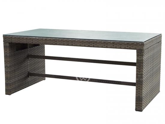 Rectangle Rattan Dining Table Patio