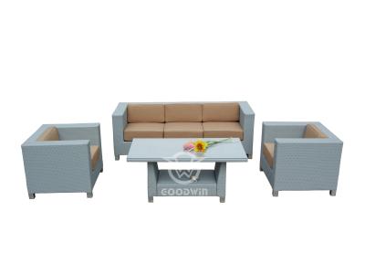 Garden Treasures synthetisches Rattan-Sofa-Set für den Außenbereich