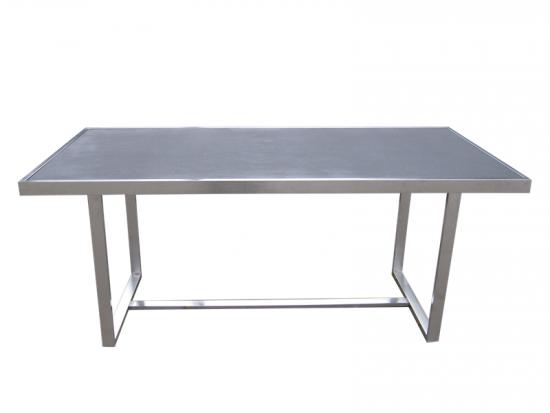 Stainless Steel Frame Dining Table Patio