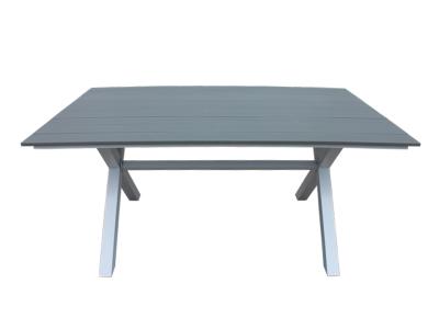 X-Legs rechteckiger Esstisch aus Kunststoff und Holz für den Außenbereich
