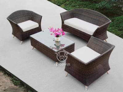 4 Piece Outdoor Rattan Sofa Set