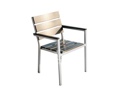 Metal Frame Poly-wood Dining Chair