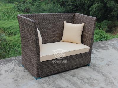 Outdoor-Synthetik-Rattan-Möbel-Freizeit-Sofa-Set mit hoher Rückenlehne
