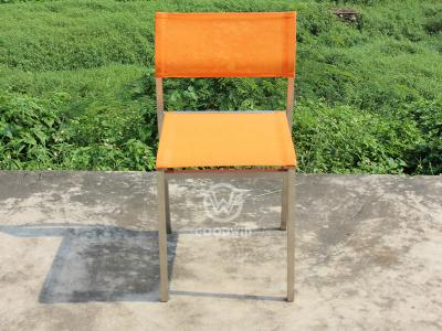 Bunte Gartenmöbel Textilene Fabric Dining Side Chair
