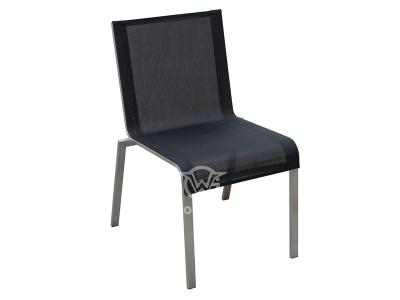 Water-resistant Textilene Fabric Dining Side Chair