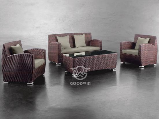 Garden Furniture Wicker Rattan Sofa Set