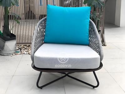Outdoor-Garten-Sofa-Set mit Aluminiumrahmen und Seil