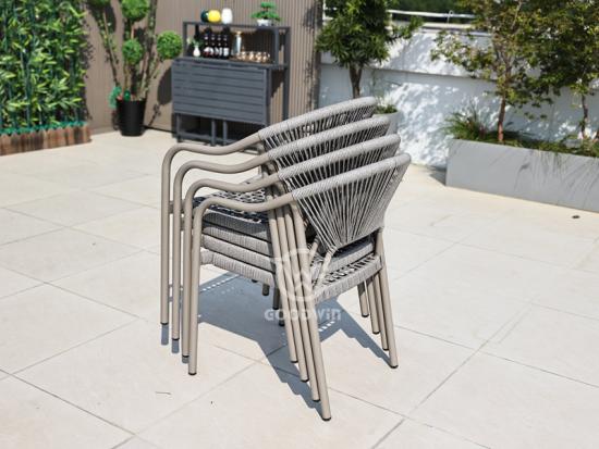 Outdoor Dining Long Table Furniture Set