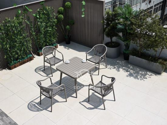 Outdoor Living Dining Chair And Square Table Set