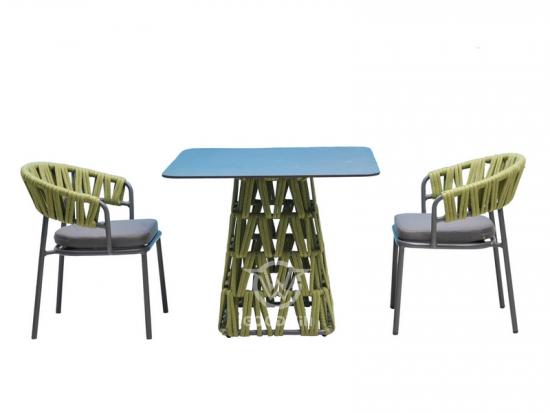 Modern Square Dining Table Set