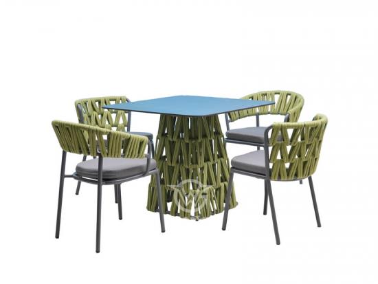 Modern Square Dining Table Set