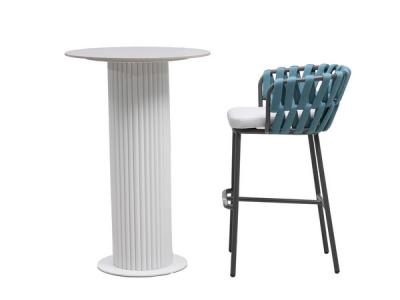 Freizeit-Gartenmöbel-Set mit Aluminiumrahmen und Seilstange