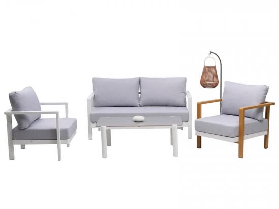Outdoor Living Aluminum Frame Sofa Set